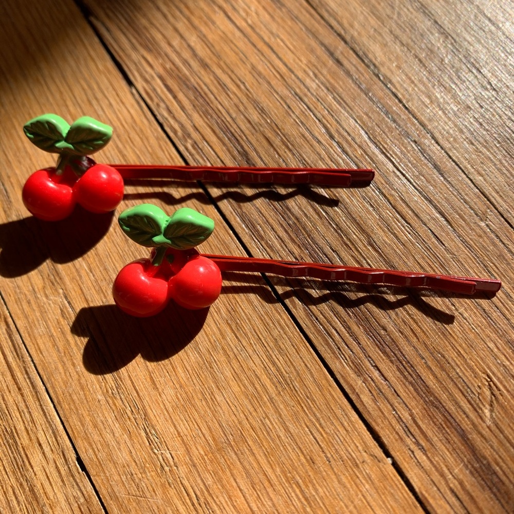 PoshStar Handmade Bobby Pins Cherries